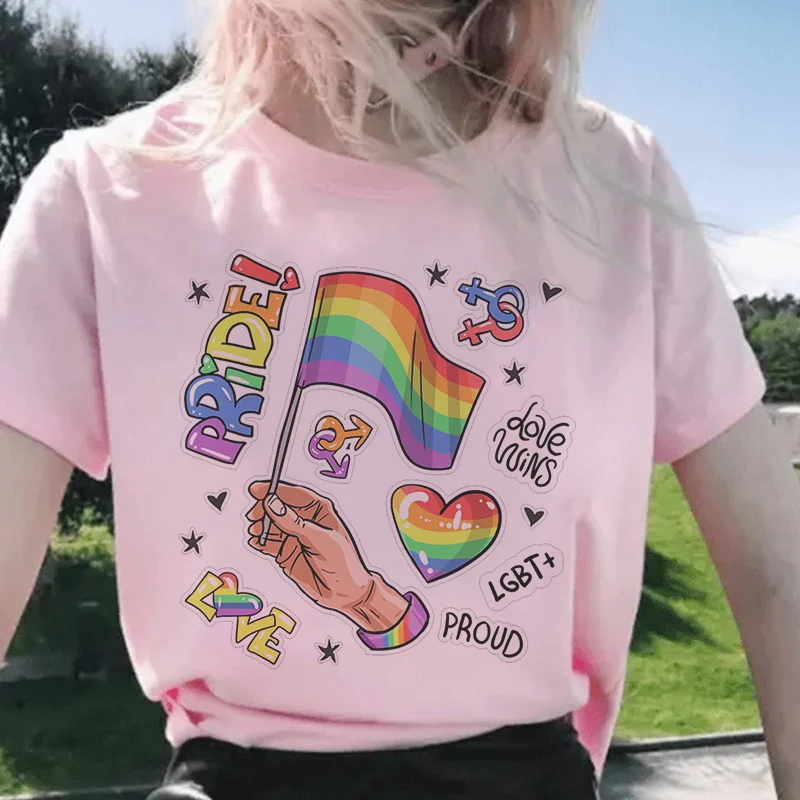 Vintage Fashion Vogue - LGBT estetik kadın t-shirt 2024 moda
