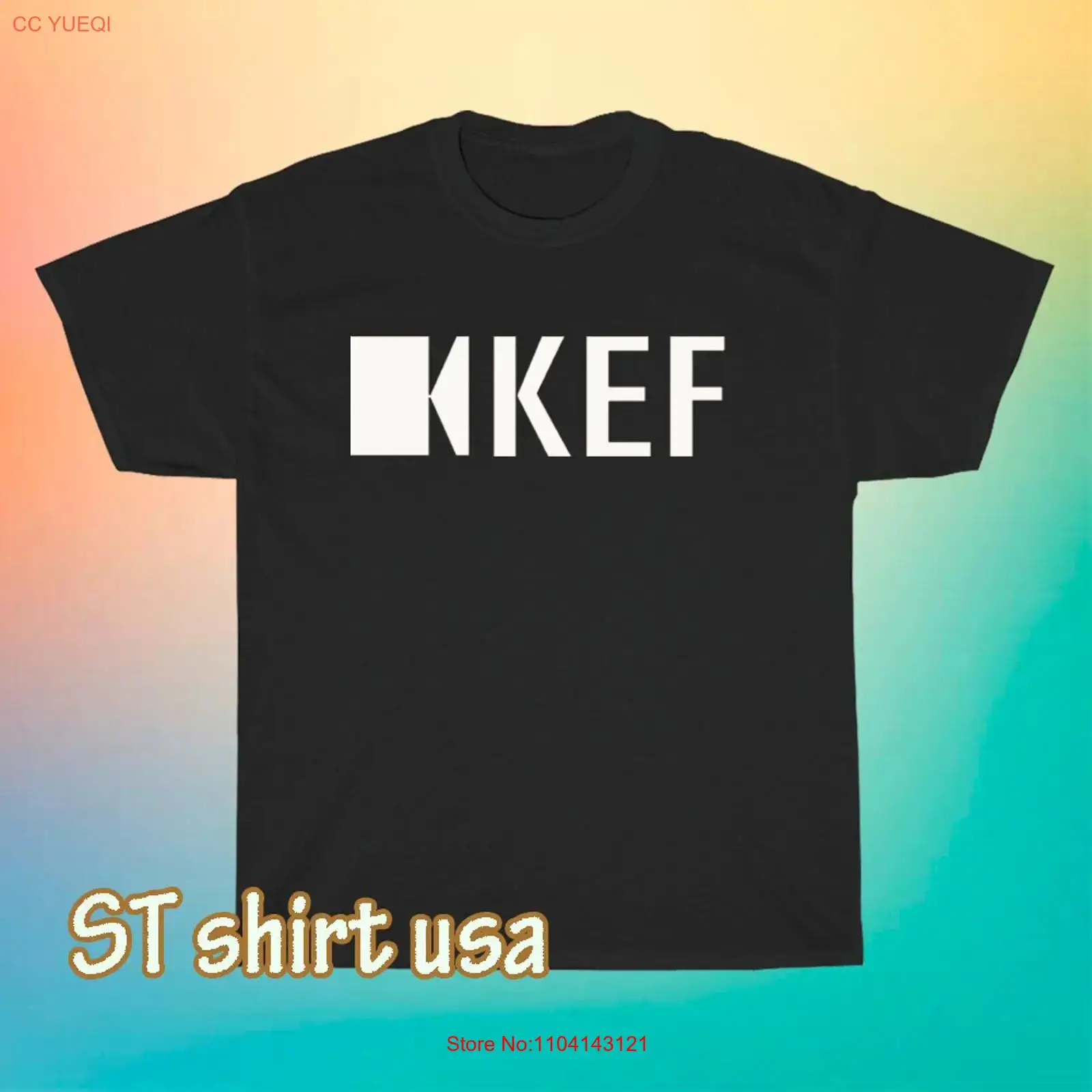 Vintage Fashion Logos - Yeni KEF Subwoofer Hoparlör Logolu Tişört