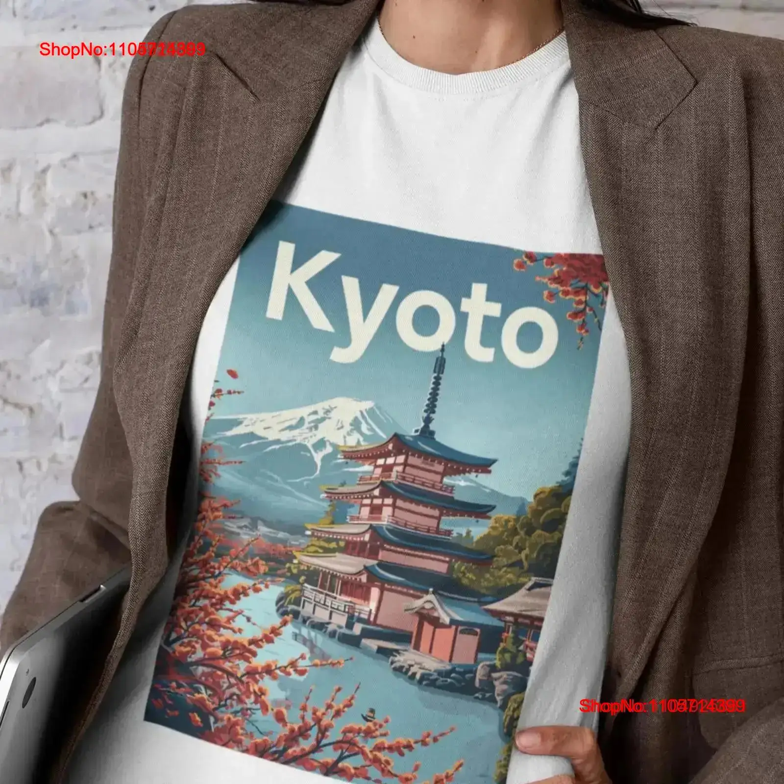 Vintage Fashion Kyoto - Kyoto Tişört Vintage Seyahat Posteri Baskı