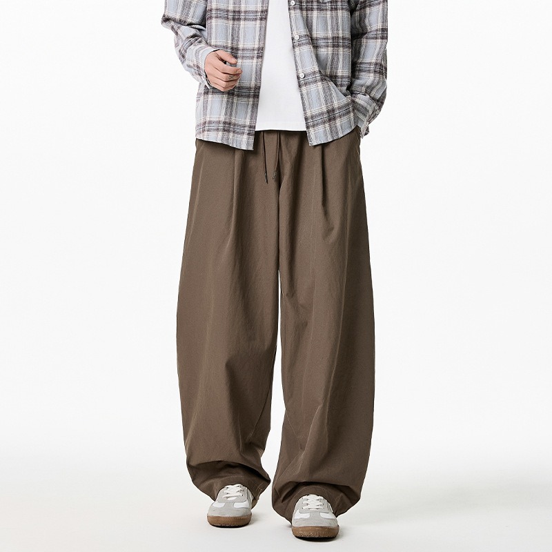 Wide Leg Trouser 70S - 2026 İlkbahar Sonbahar Erkekler Rahat Geniş