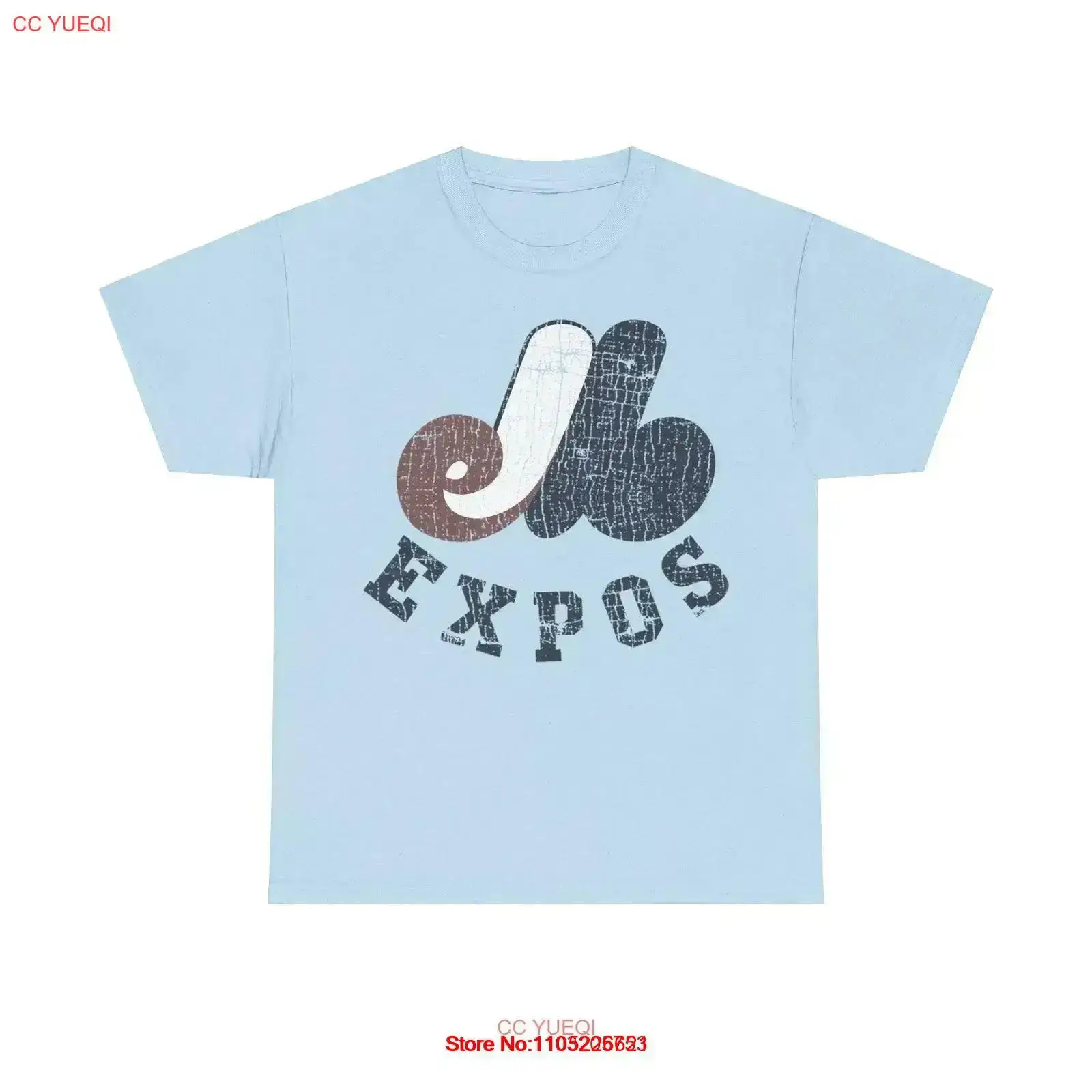 Vintage Fashion Logos - Montreal Expos Eskitilmiş Logolu Beyzbol Tişörtü