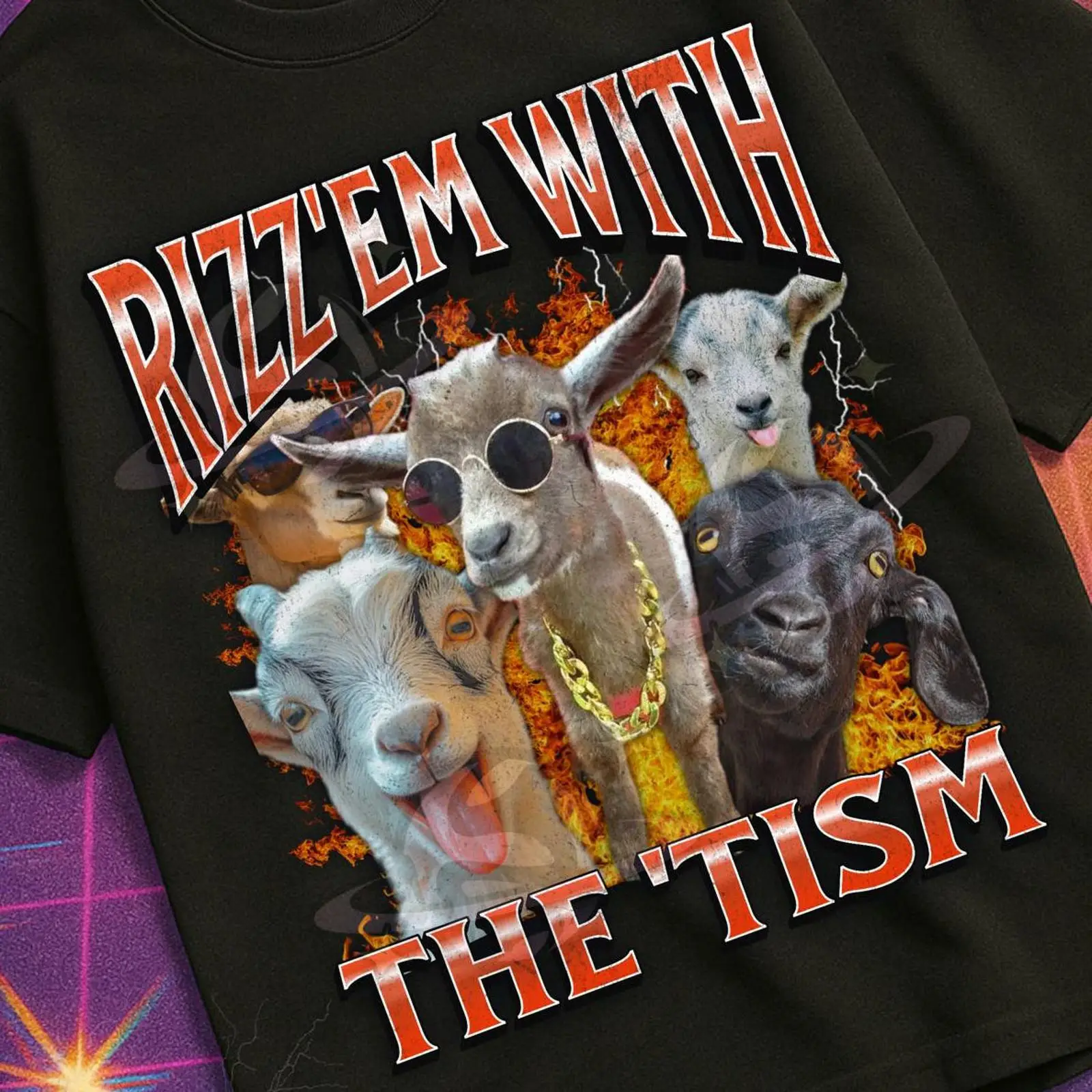 Rizz 'Em With The 'Tism Komik  - Vintage Fashion Gen Z incelemesi ve fiyatı