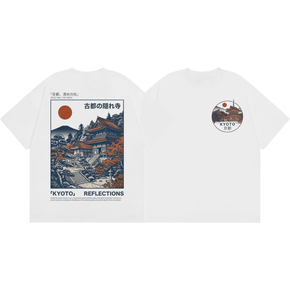 Kyoto Temple Grafik Baskılı Vi - Vintage Fashion Kyoto incelemesi ve fiyatı