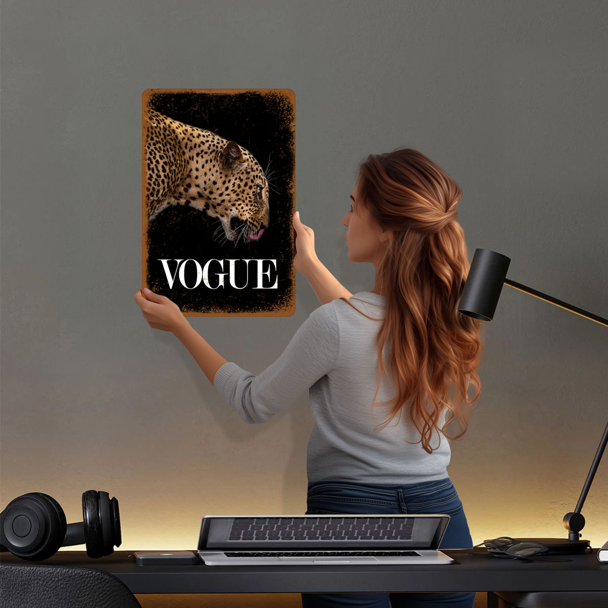 Vogue Moda Posteri Metal Işare - Vintage Fashion Vogue incelemesi ve fiyatı